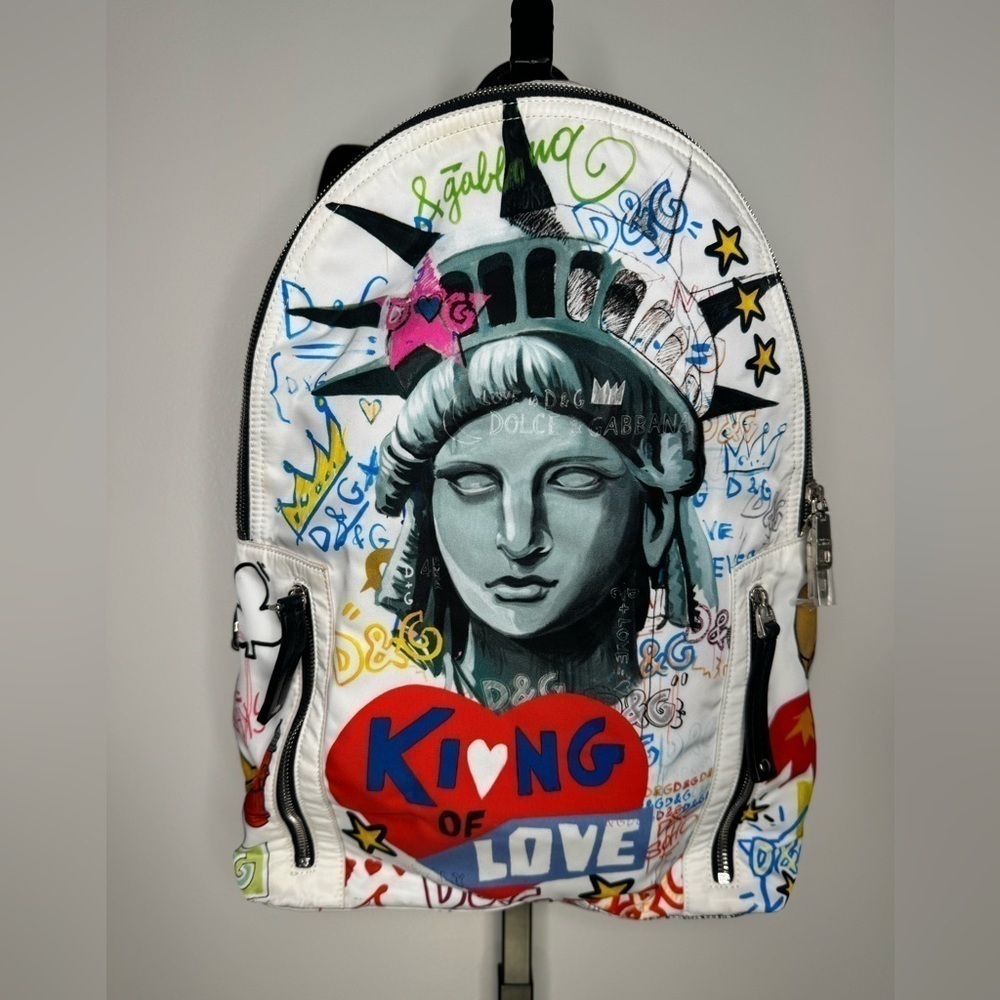 Dolce & Gabbana Printed Nylon Multicolor Backpack - Picture 2 of 7
